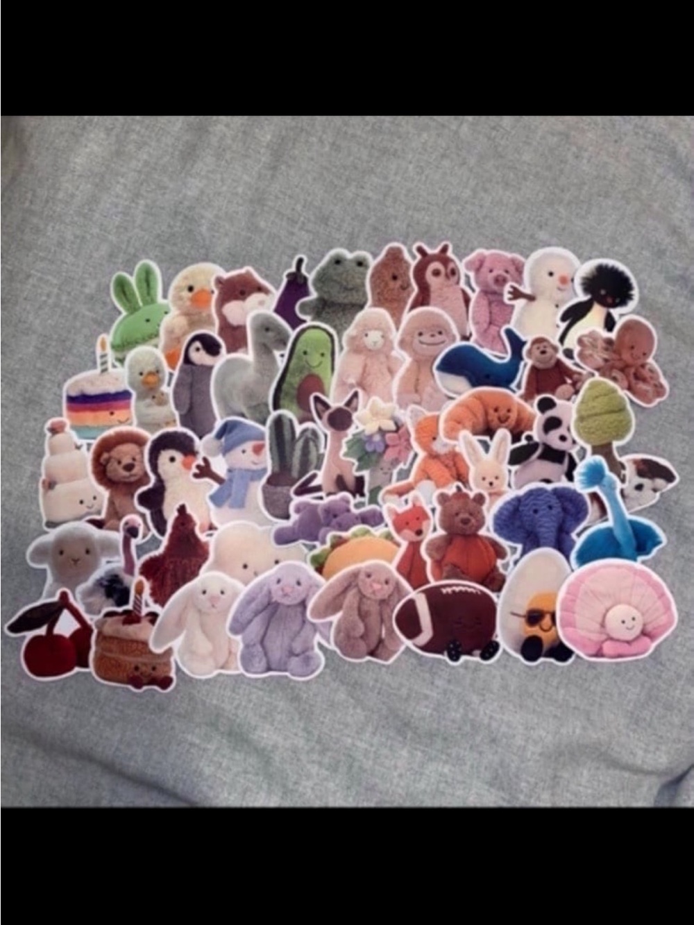 Jellycat Stickers, pack of 50